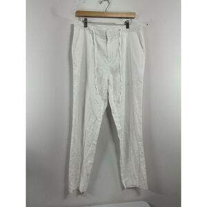 Mens Excellent Condition Luccesso Uomo By Phita Linen White Pants 36x32
